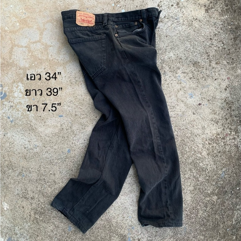 Levi's 501 Black U-sed กางเกงลีวายส์สีดำมือสอง [5-57levis]