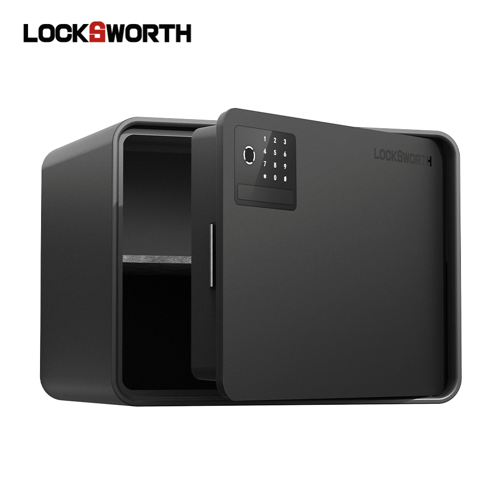 Locksworth ตู้เซฟ ตู้เซฟดิจิทัล ควบคุมผ่านมือถือ มีWIFI ช่องชาร์จTypeC สแกนนิ้ว รหัสผ่าน กุญแจ Safe Box