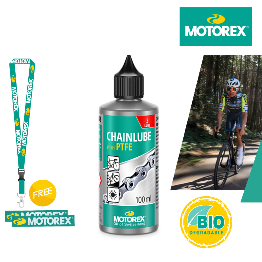 MOTOREX CHAINLUBE WITH PTFE ขนาด 100 ml. น้ำมันหยอดโซ่จักรยาน (Bike)