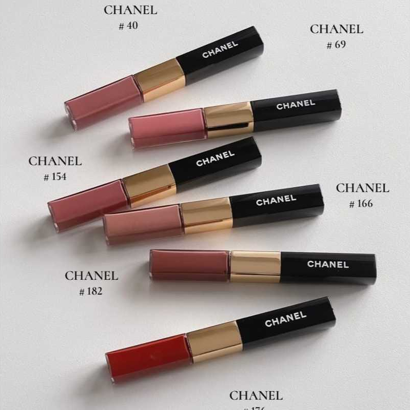รับประกันของแท้🍧 Chanel Le rouge duo ultra tenue ลิปชาแนลดูโอ้ ลิปชาแนลรูชอาลัว chanel 154 69 174 186