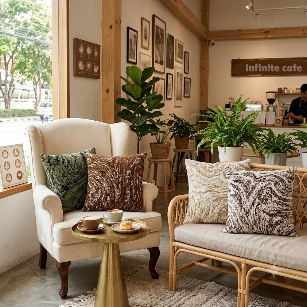 หมอนอิงดีไซน์สวย ตกแต่งบ้าน คาเฟ่ คอนโดร้านอาหาร