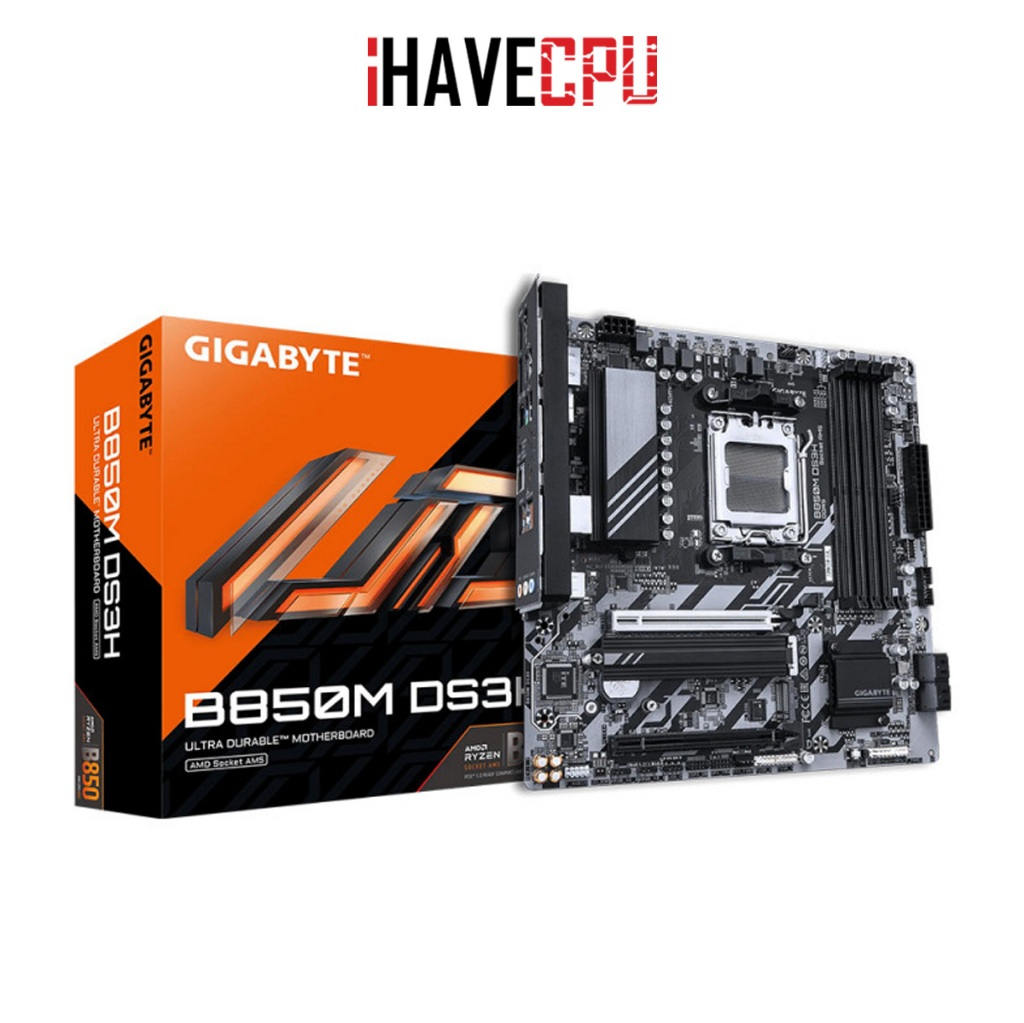 เมนบอร์ด (mainboard) iHAVECPU (AM5) GIGABYTE B850M DS3H (REV.1.2)