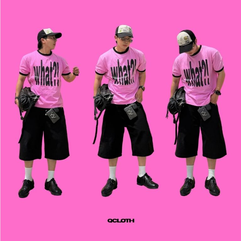 QCLOTH : baby tee cotton / WHAT!?