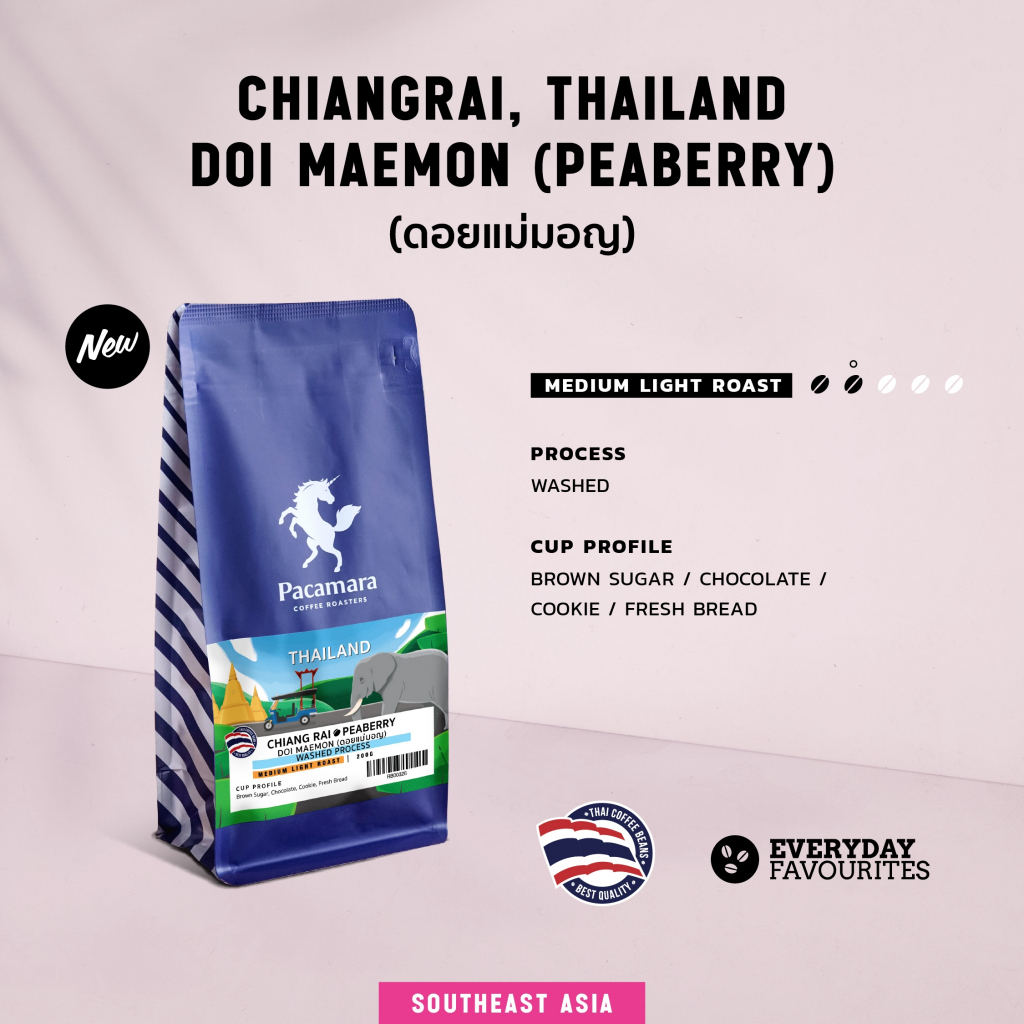 THAI-Doi Maemon Washed #Peaberry 200g