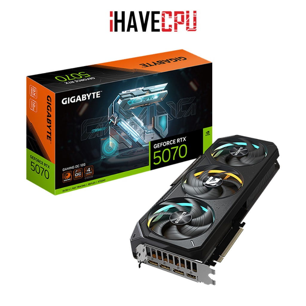 การ์ดจอ (vga) iHAVECPU GIGABYTE GEFORCE RTX 5070 GAMING OC 12G - 12GB GDDR7 (GV-N5070GAMING OC-12GD)