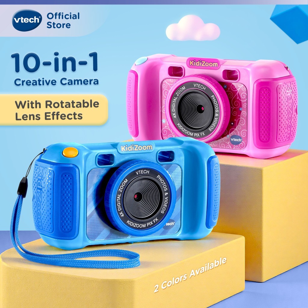 VTech KidiZoom Camera FUN FX กล้องถ่ายรูปเด็ก ดิจิตอล 16MP ซูม 4X หน้าจอสี 2.4 นิ้ว ของเล่นเด็ก ของขวัญเสริมพัฒนาการ