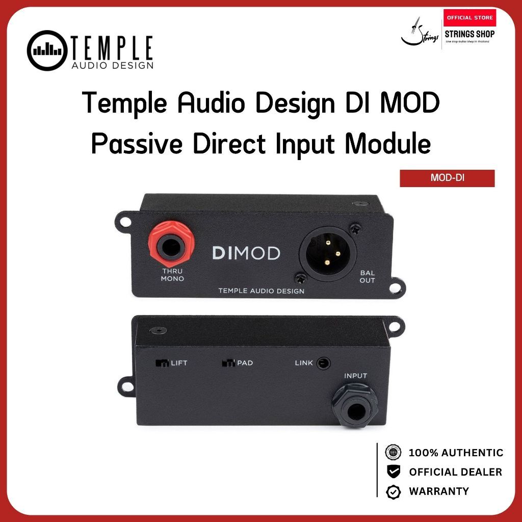 Temple Audio Design DI MOD Passive Direct Input Module โมดูล DI Passive สำหรับ Templeboard
