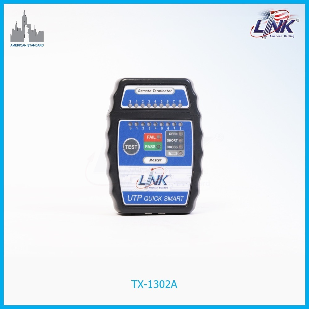 Link TX-1302A UTP Cable Testers, Quickly Smart Tester by auto Scanning, Low battery Indication