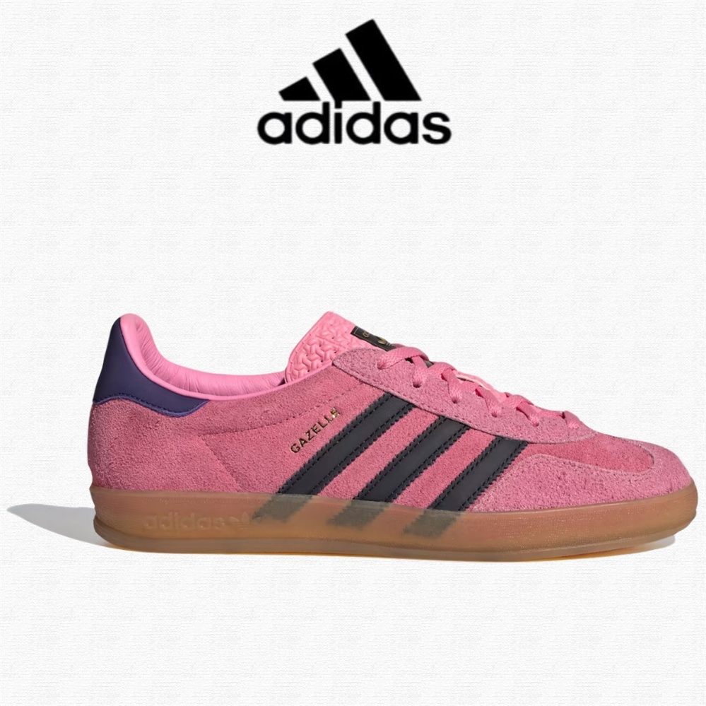 🔥ADIDAS Gazelle Indoor IE7002 สีชมพู/ดำ Unisex รองเท้าไลฟ์สไตล์วินเทจ จากเกาหลี ของแท้100% พร้อมส่ง 
