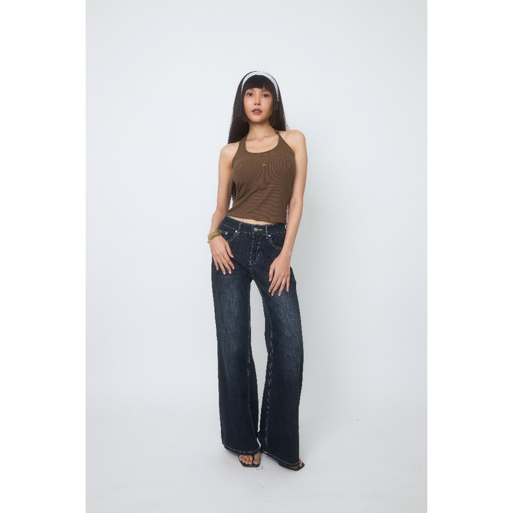 Niyom Jeans جينز نسائي واسع الأرجل BJ027 — صورة 4
