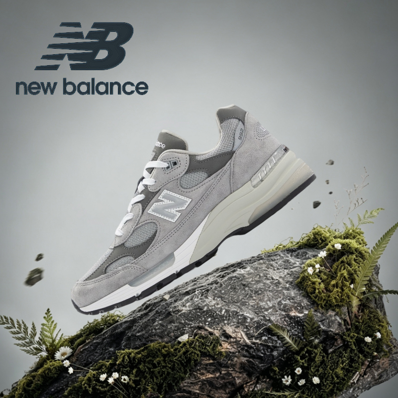 ★รับประกันของแท้★  New Balance NB 992 grey Sneakers U992GY