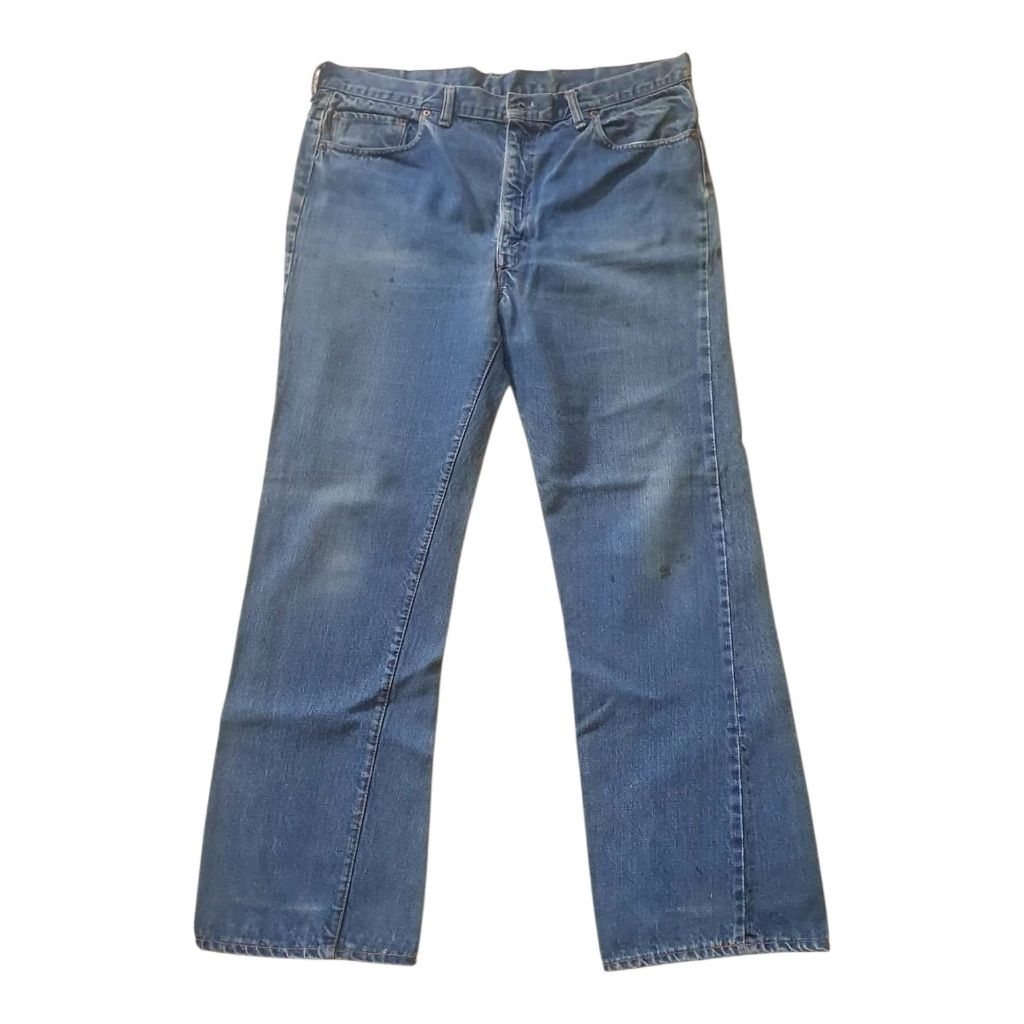 กางเกงยีนส์ลีวายส์ Vintage Levi’s 517 single made in USA 70s ป้ายแดงเอว 38 ยาวทั้งตัว 43 สภาพสวยผ้าด