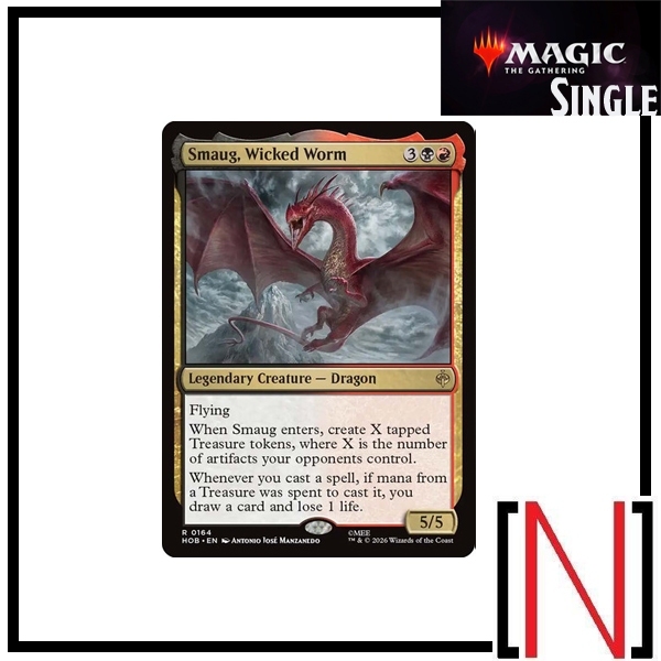 [MTG][Single][HOB] Smaug, Wicked Worm ระดับ Rare [ภาษาอังกฤษ]