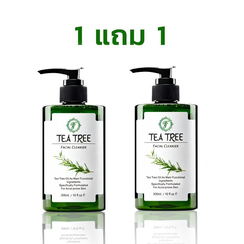 【1แถม1】FJ Tea Tree FacialCleanserโฟมล้างหน้า ทีทรี เฟเชียลคลีนเซอร์ควบคุมความมันเจลทำความสะอาดต้นชา