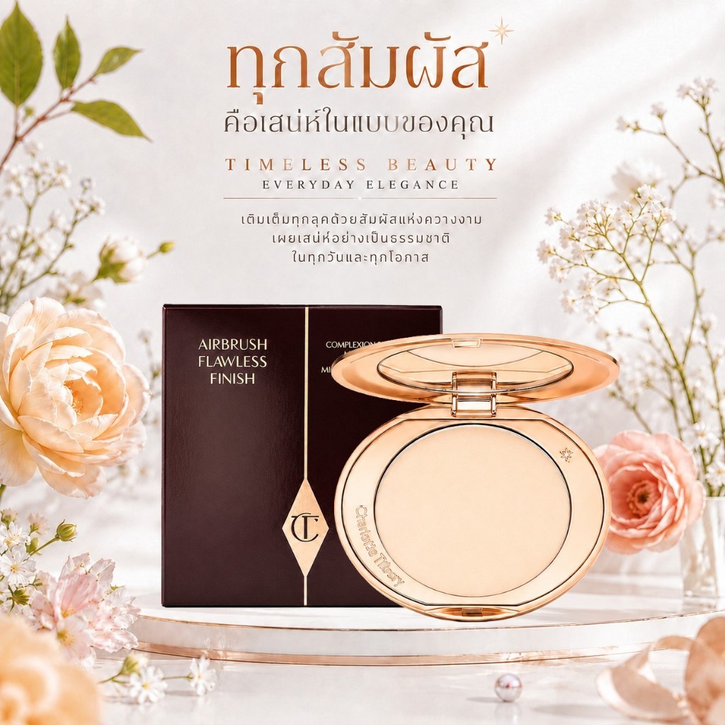 [แท้ 100%]🚚 CT Airbrush Flawless Finish Powder 8g แป้งเซ็ตหน้า เนียนกริบ เบลอรูขุมขน สินค้าใหม่ 100%