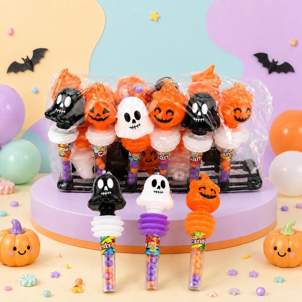 ลูกอมแคนดี้มีเสียงปี๊บๆ ฮาโลวีน halloween 1 เเพ็ค 20 ชิ้น และ 1 แพ็ค 30 ชิ้น
