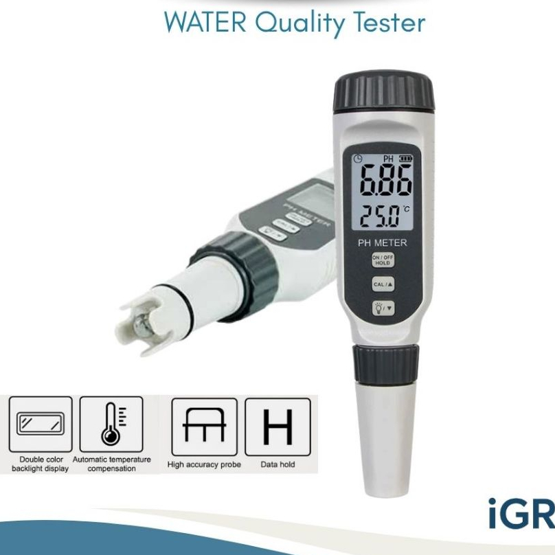 SMART SENSOR เครื่อง pH meter เครื่องวัดค่า pH ทดสอบคุณภาพน้ำ มืออาชีพ PH818