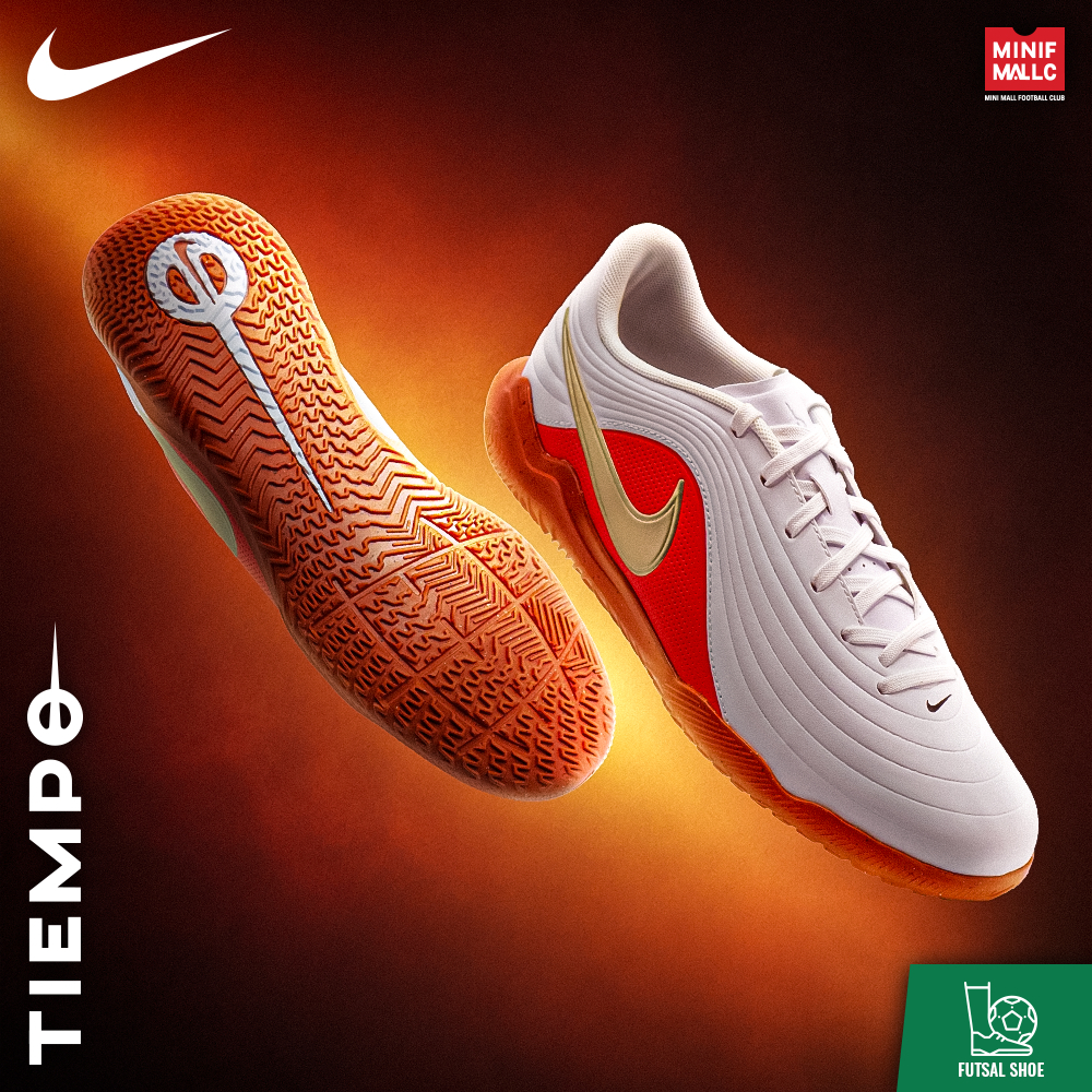 รองเท้าฟุตซอล NIKE รุ่น TIEMPO MAESTRO CLUB รองเท้าฟุตบอลในร่ม หนังสังเคราะห์โอบรับรูปเท้าและช่วยให้ควบคุมได้อย่างดี