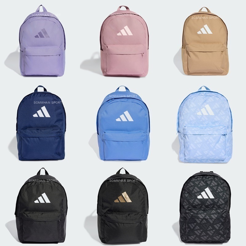 กระเป๋าเป้ Adidas Classic 3 Bar Logo Backpack Unisex Bag ลิขสิทธิ์แท้ 100%