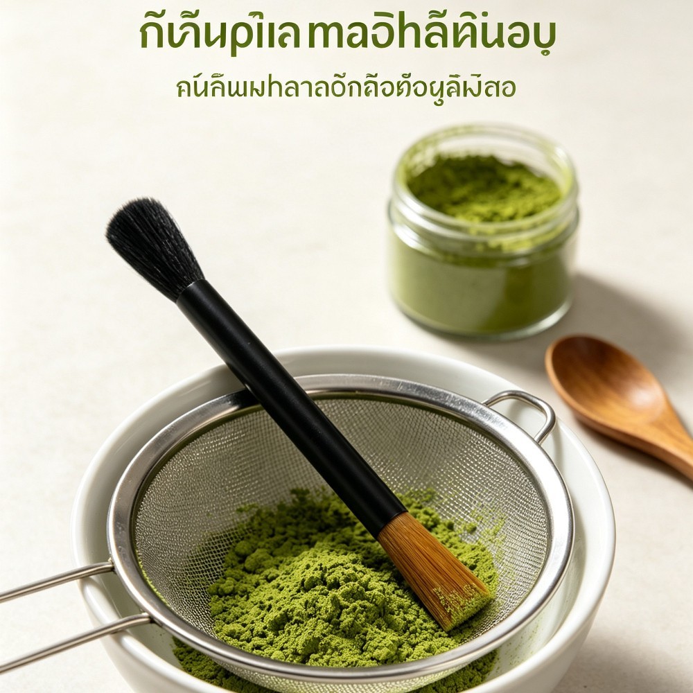 แปรงปัดมัทฉะ ปัดกาแฟ ทำความสะอาดเครื่องบดกาแฟ อุปกรณ์กาแฟ สลักชื่อได้[COD]