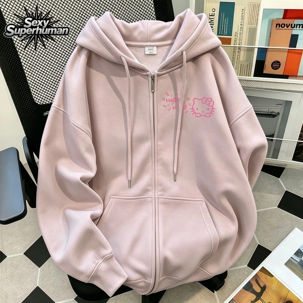 ซิปเต็ม ใส่-ถอดง่าย! ฮู้ดดี้ Unisex สไตล์พรีเมียม ทรง Oversize ใส่ได้ทุกลุค ราคาพิเศษ COD
