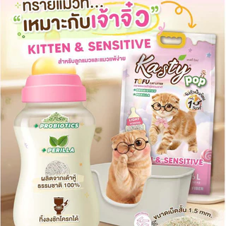 Kasty แคสตี้ ทรายแมวเต้าหู้ ขนาด20ลิตร ดับกลิ่นดีเยี่ยม ทิ้งชักโครกได้ จับตัวเป็นก้อนแน่น