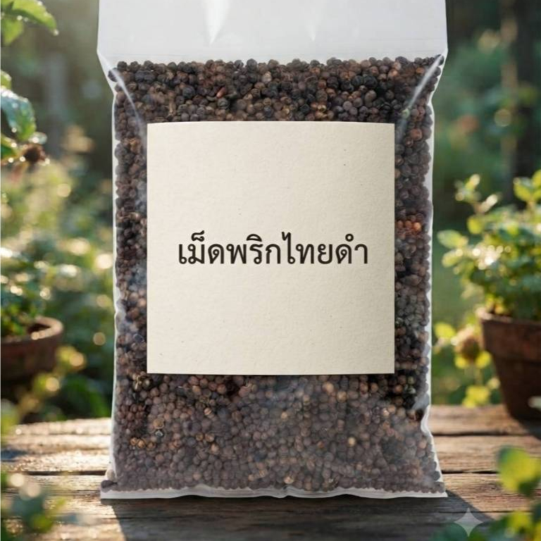 พริกไทยดำเม็ด Black pepper แท้ 100% จากสวนเมืองจันท์