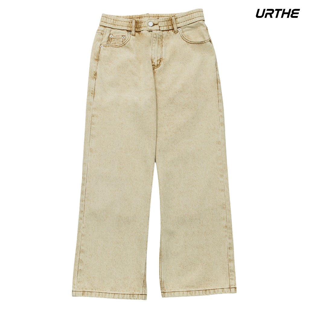 URTHE - กางเกงยีนส์ ขายาว รุ่น MILK WASH DENIM