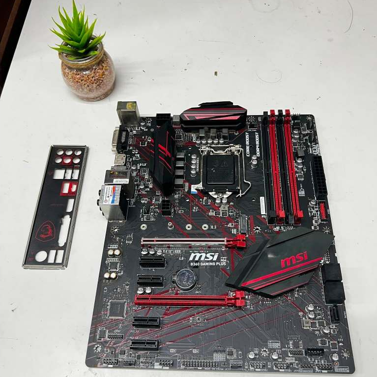 MAINBOARD (เมนบอร์ด) 1151 gen 8 - 9 MSI B360 GAMING PLUS ไม่มีกล่อง ใช้งานปกติ ประกันร้าน