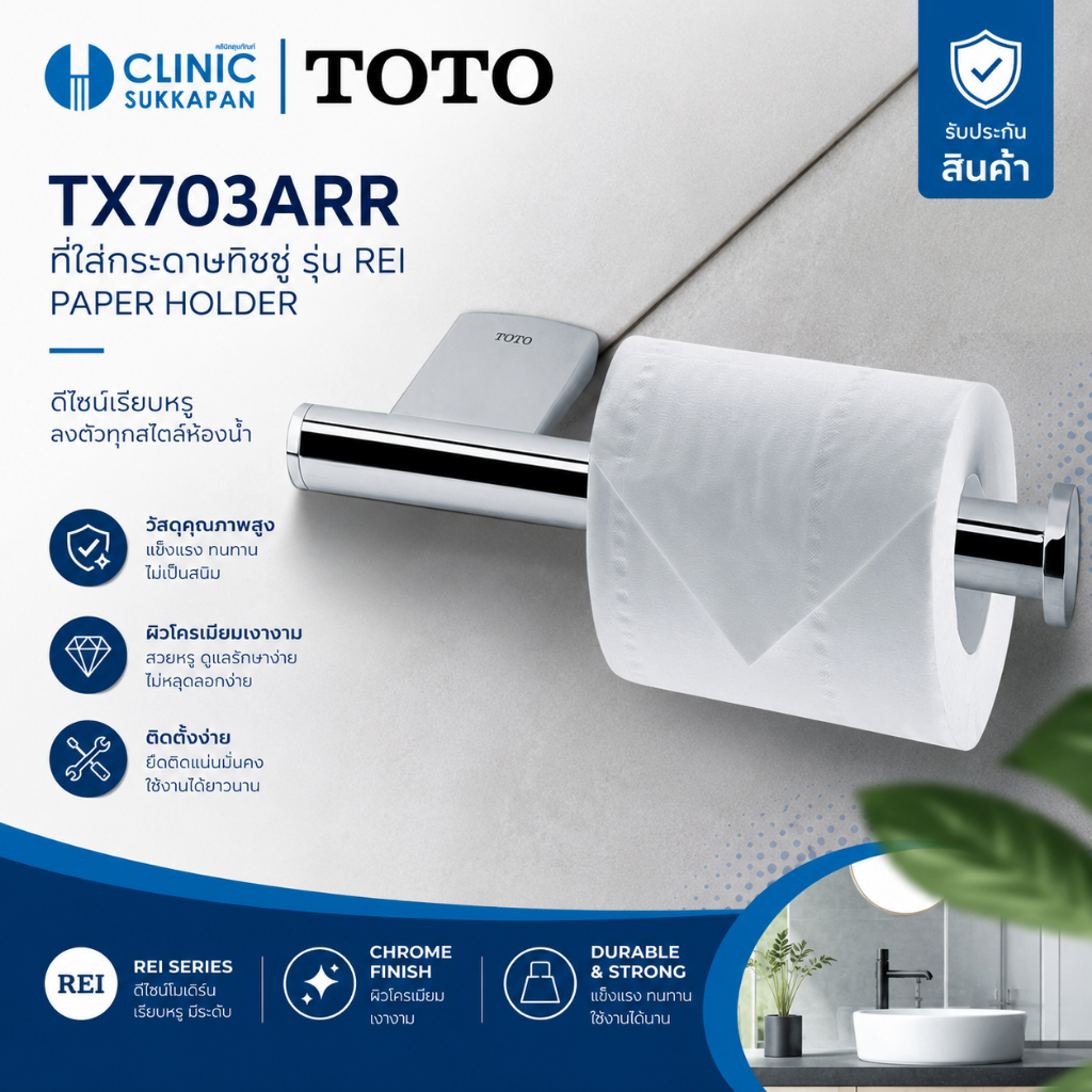 TOTO  TX703ARR ที่ใส่กระดาษทิชชู่ / Paper Holder รุ่น REI