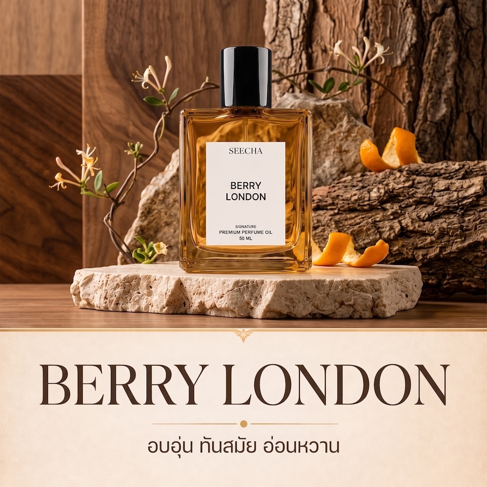 ❤️ 82 BERRY LONDON เบอร์รี่ ลอนดอน ❤️ Seecha Oil Perfume น้ำหอมสีชา ขนาด 50ML ใช้นาน 1-2 เดือน