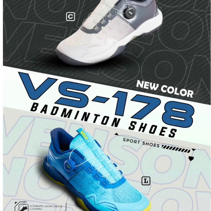 Venson รองเท้าแบดมินตัน รุ่น VS-178 L/A  (แบบหมุนอัตโนมัติ)