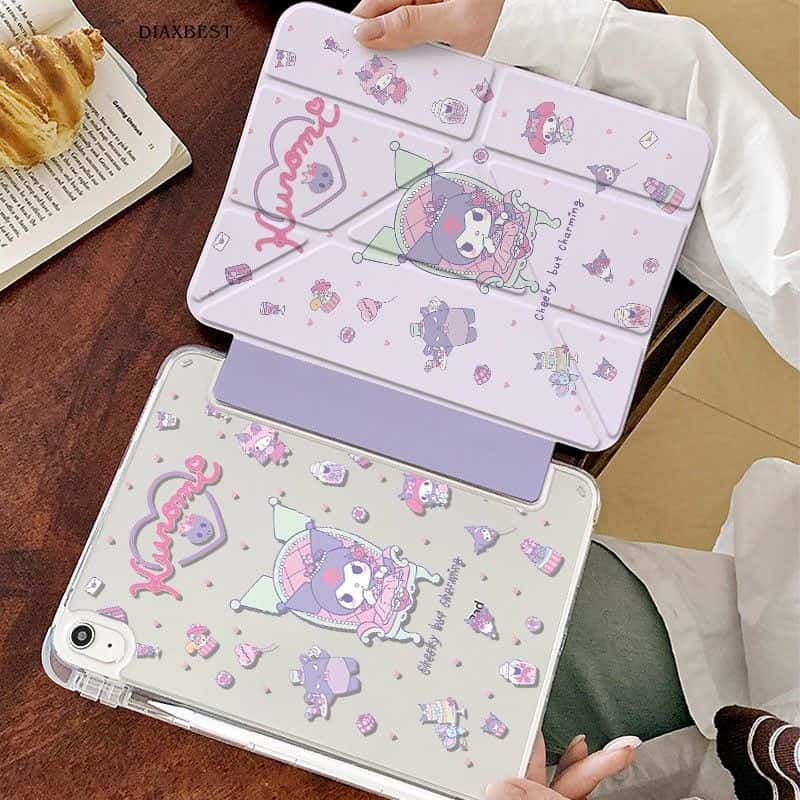 เคสพับได้รูปตัว Y นี้ใช้งานได้กับ iPad Air 4/5/6/7, M3, Pro 11, Gen 10/9/8/7 และ Mini 7/8 และมีช่องสำหรับปากกา Stylus