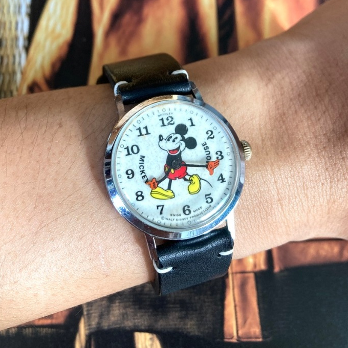 นาฬิกาไขลานคลาสสิก Bradley Mickey Mouse 1970s
