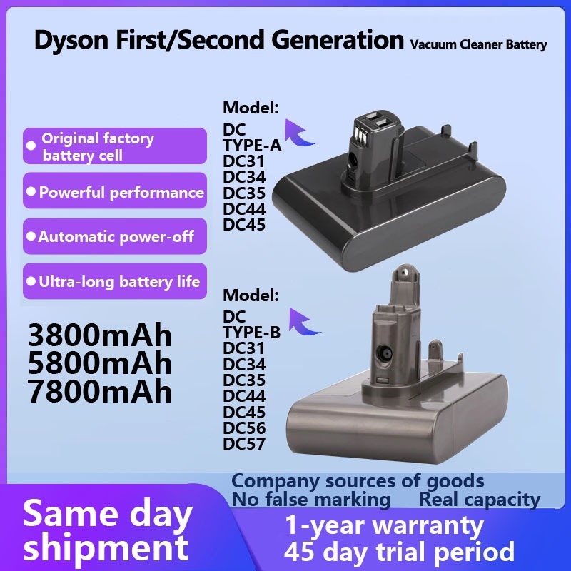 【สินค้าสปอต】Next day delivery free compatible Dyson DC battery Dyson DC Type-A/B battery Dyson DC35 