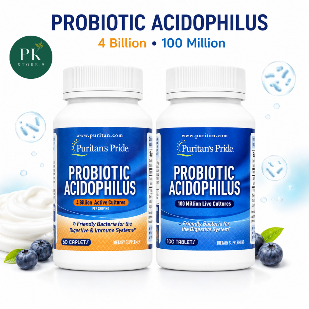 ของแท้ ฟื้นฟูระบบขับถ่าย ปรับสมดุล โปรไบโอติก Probiotic Acidophilus Puritan