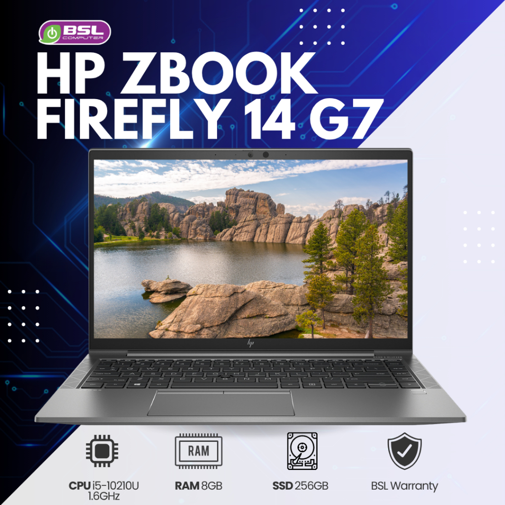 HP ZBook Firefly 14 G7 Mobile Workstation i5 gen 10 / 8GB / 256GB USED Laptop โน๊ตบุ๊คมือสอง