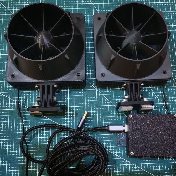 พัดลมตีหน้าSimracing โครตแรง หัวเสียบ  USB ตั้งค่าผ่าน Simhub