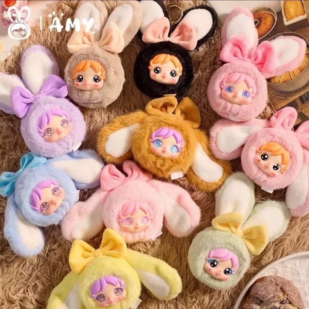✨พร้อมส่ง✨🐰Amy's Little Rabbit🐰เป็นพวงกุญแจ แบบสุ่ม ตากลิ้ง น่ารักมากก💗