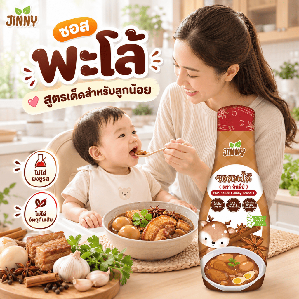 #สินค้าใหม่ ซอสพะโล้Jinny สำหรับเด็ก