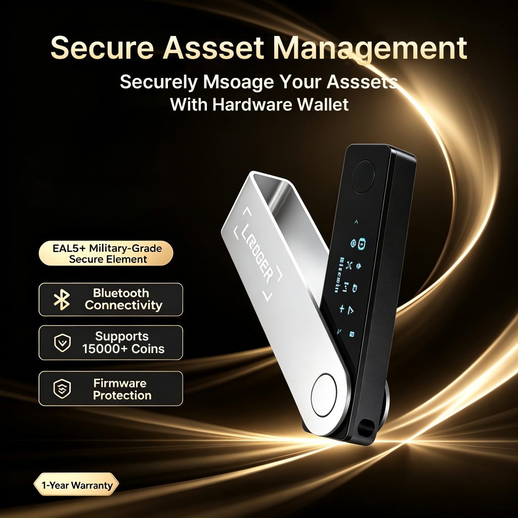 Ledger Nano X Original Hardware Wallet Bluetooth Crypto Wallet Cold Wallet Secure Digital Asset Stor