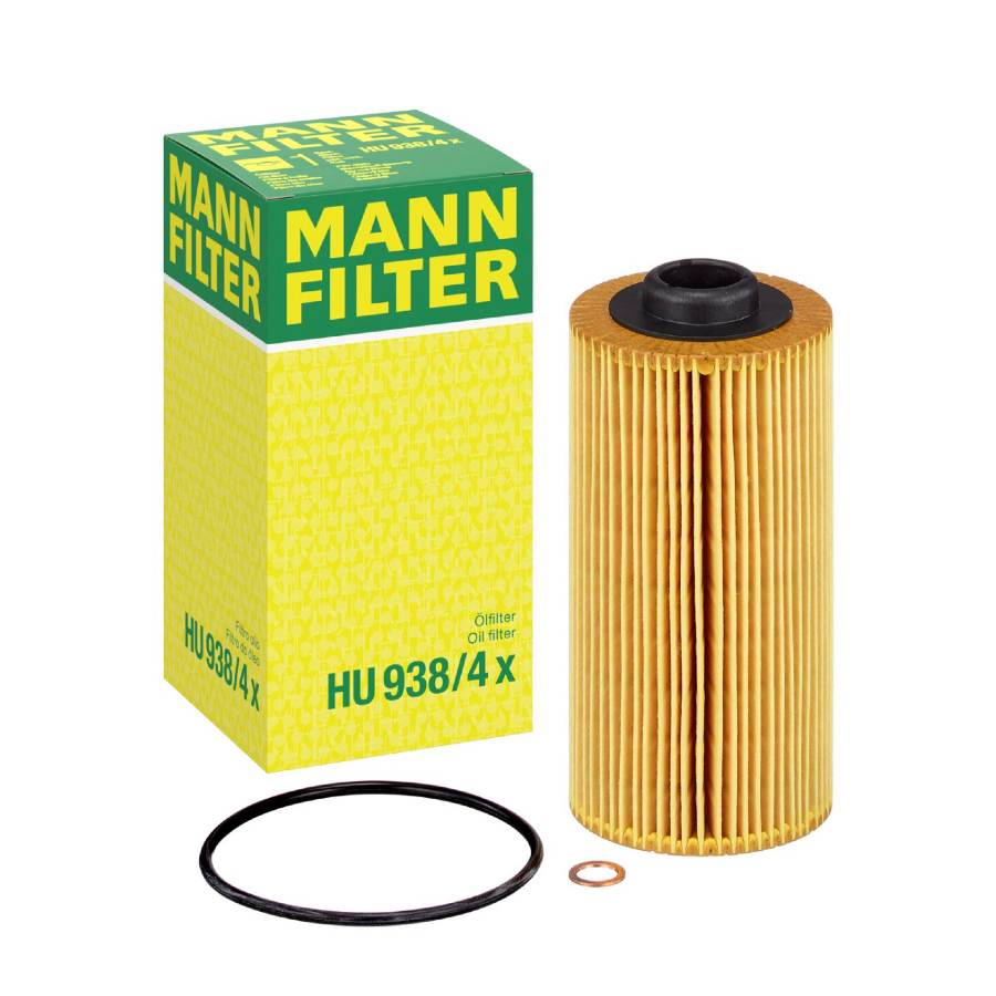 [แท้100%/Germany] ไส้กรองน้ำมันเครื่อง MANN HU938/4X BMW M60 M62 S62 11427510717 E34 E39 E38 E31 X5 