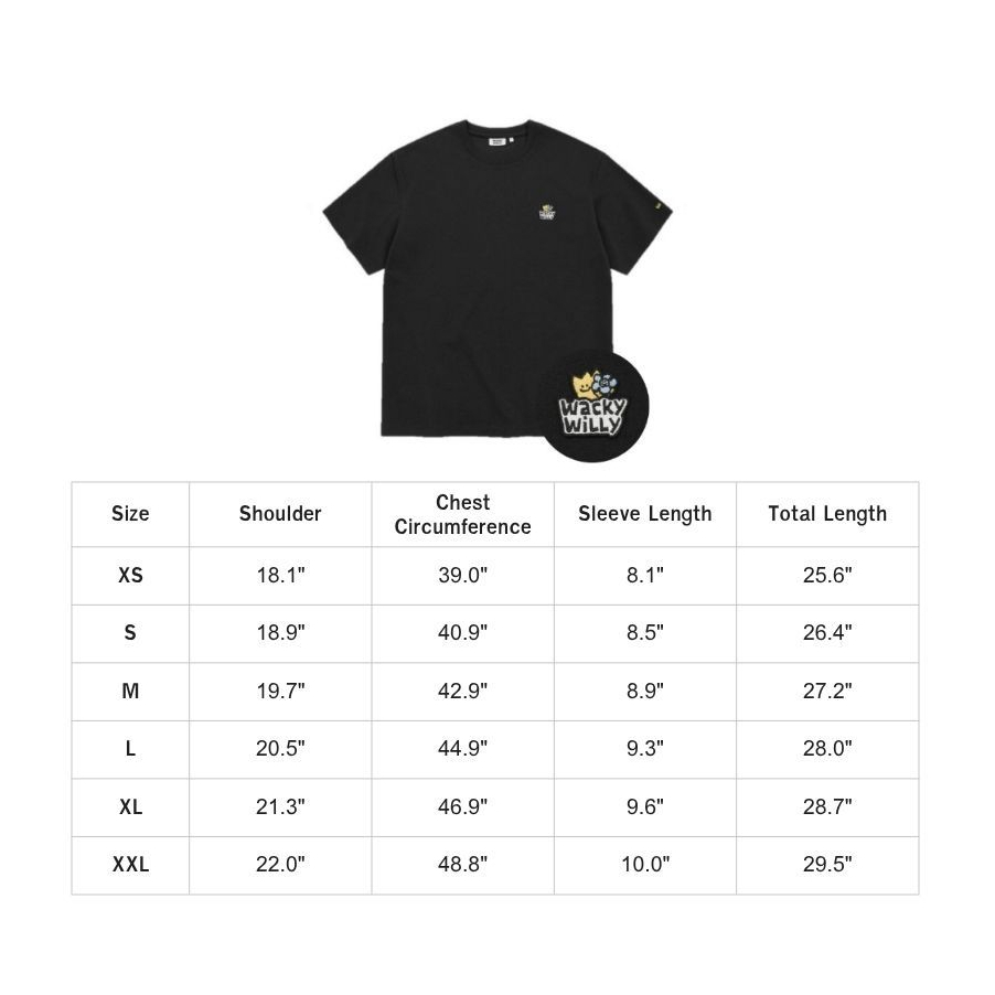 WACKY WILLY เสื้อยืดรุ่น Double Kiky Wappen Short Sleeve T-Shirt Green (80092SKWSSU_S6GNXX) — صورة 7