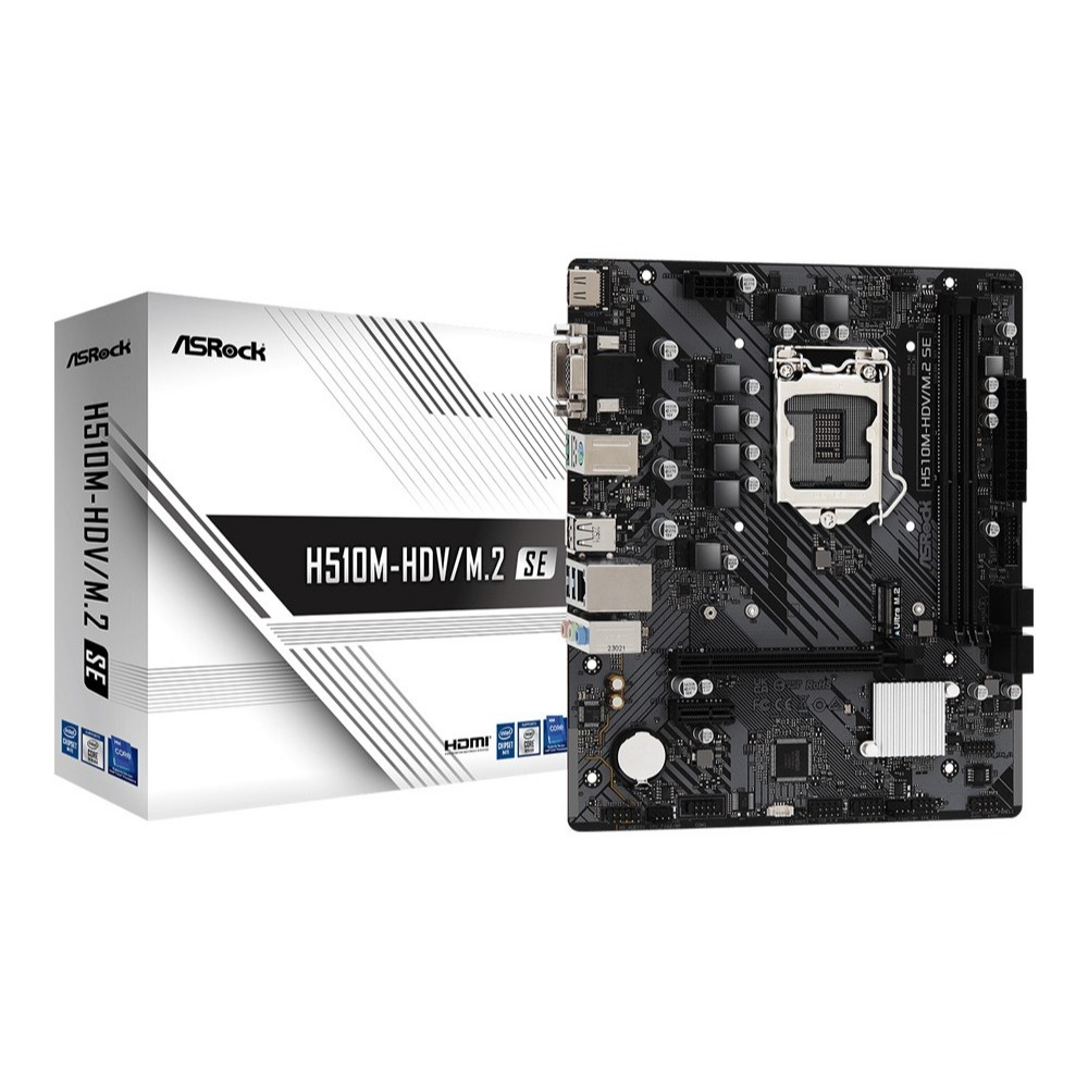 MAINBOARD (เมนบอร์ด) ASROCK H510M-HDV/M.2 SE - Supports Gen 10&11 INTEL SOCKET 1200 DDR4 MICRO-ATX