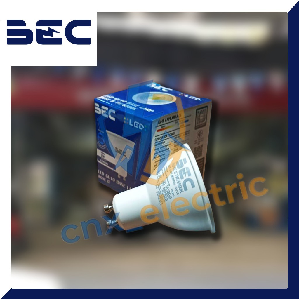 หลอดไฟ LED BEC Rose II แสงขาว 6500K ขั้ว GU10 7w