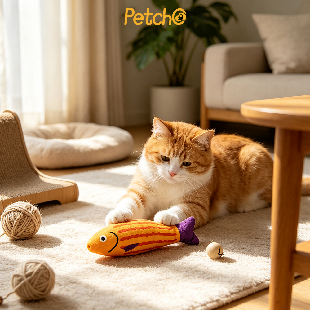 Petcho دمية سمكة بالكاتنيب للقطط — صورة 3