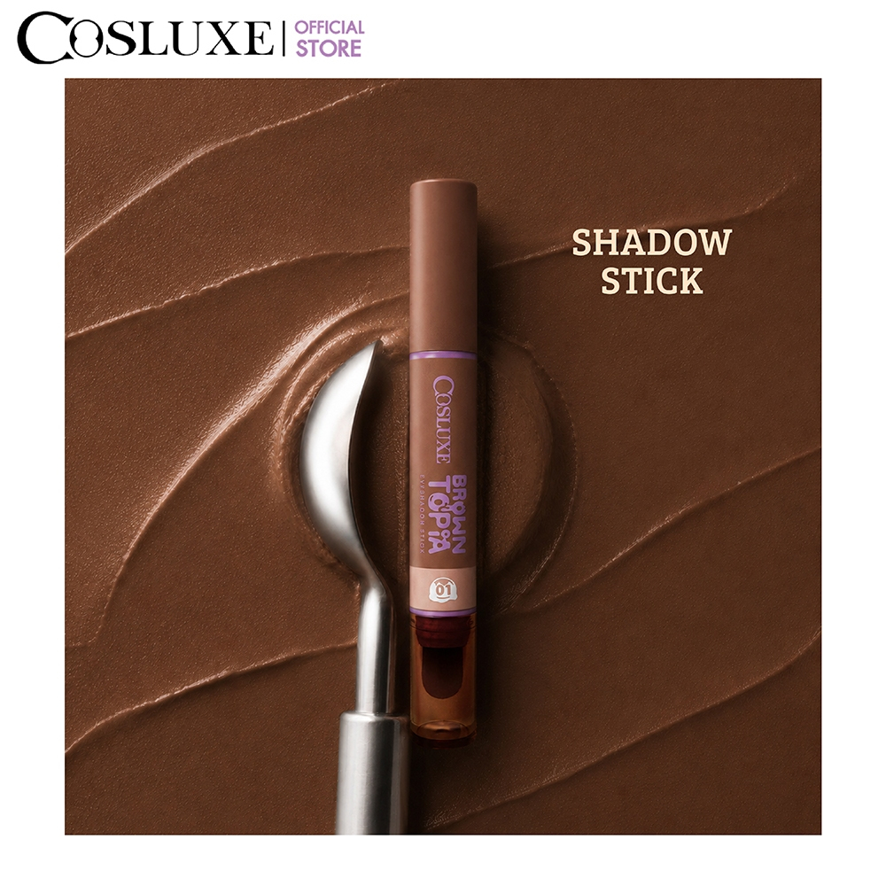 COSLUXE قلم ظلال Browntopia بفرشاة — صورة 2