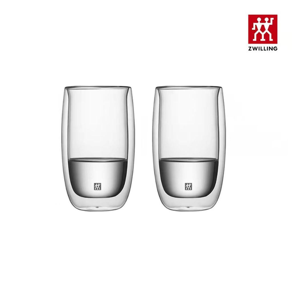 Zwilling Double-Walled Glass Cups, Latte Glasses, 350 ml (set of 2)