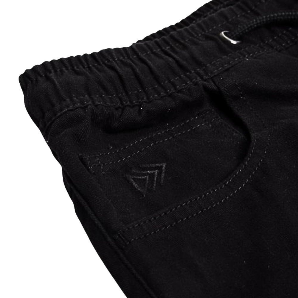 DAVIE JONES شورت رجالي Slim Fit — أسود — صورة 6