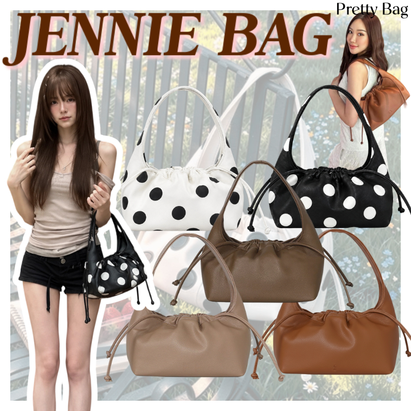 ✨🔥ติดเทรนด์ Jennie Bag (10นิ้ว) by kindly reminder/Sushi Roll Bag กระเป๋าหนัง ไคด์ลี่ริไมนเดอะ Dumpling Shoulder